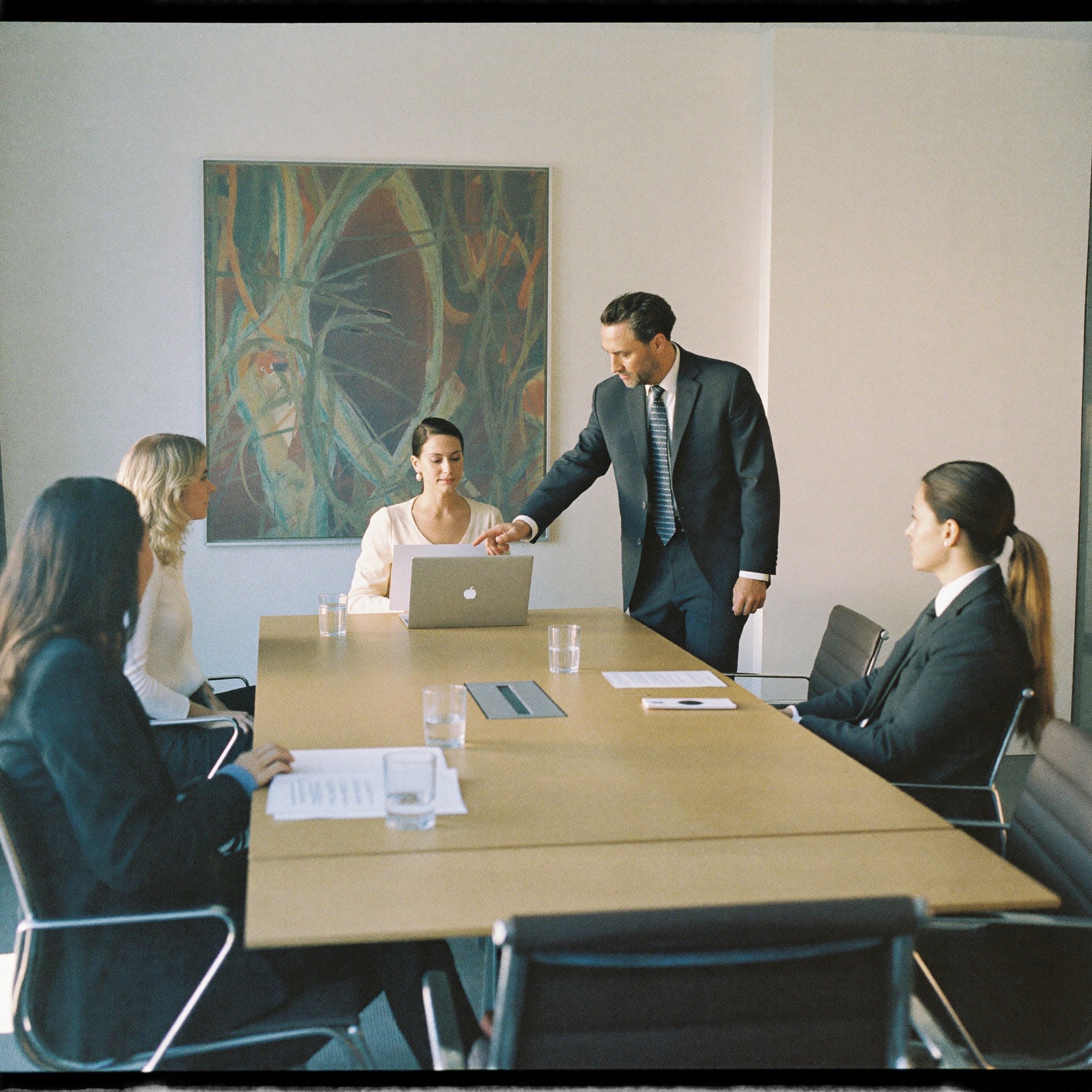 The CBS team in a working meeting